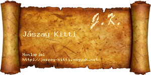 Jászay Kitti névjegykártya